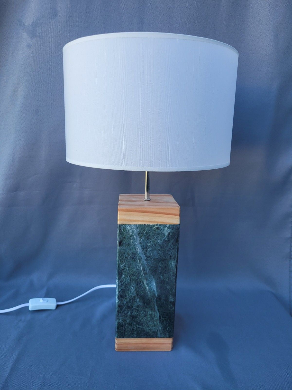 Table Lamp - Green Marble