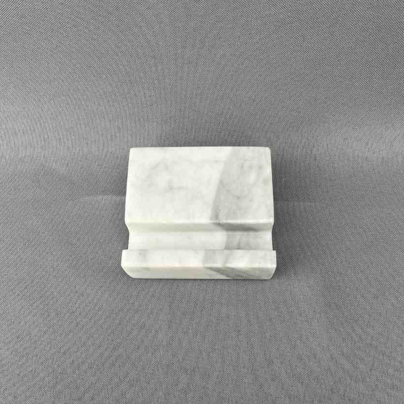 Phone Holder - White Marble