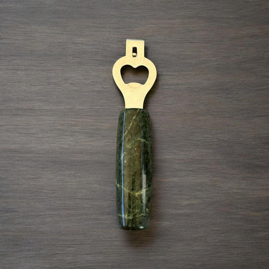 Bottle Opener - Green Marble