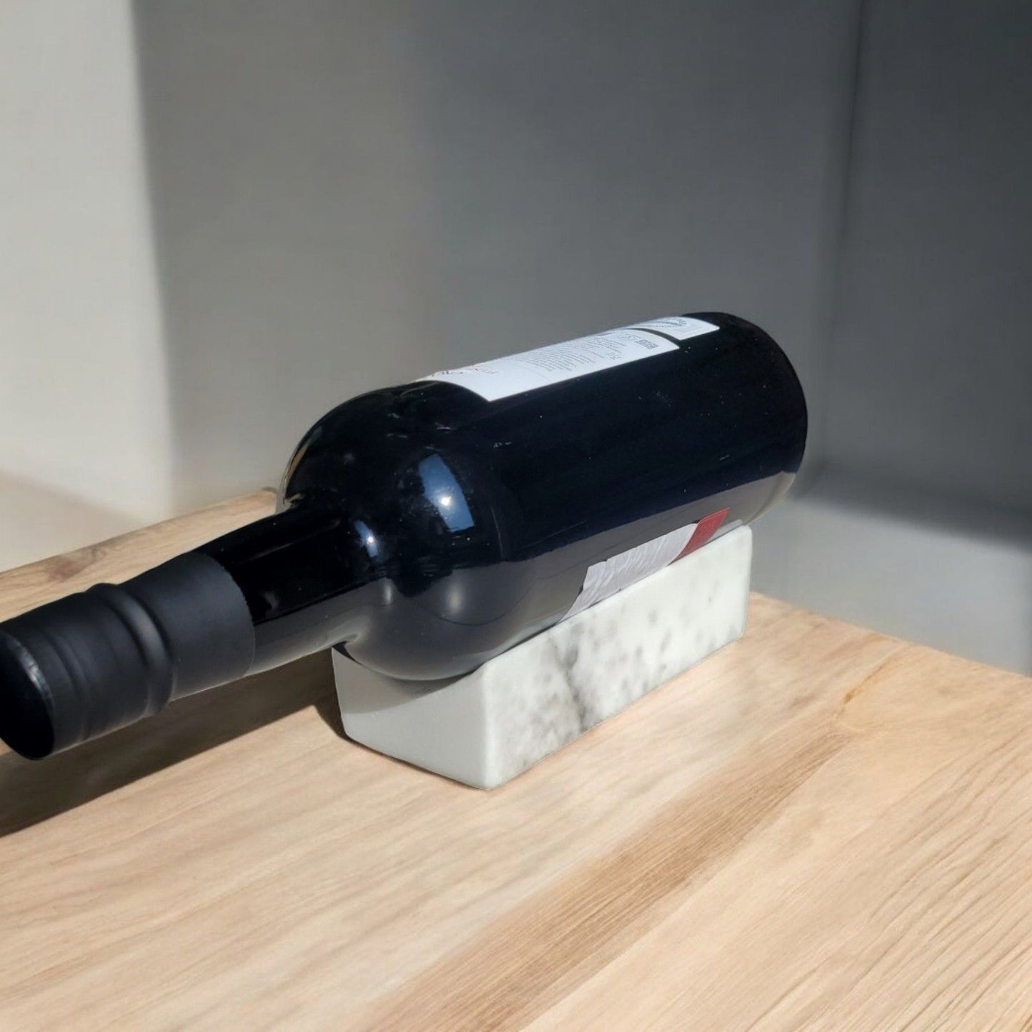 Bottle Stand - White Marble