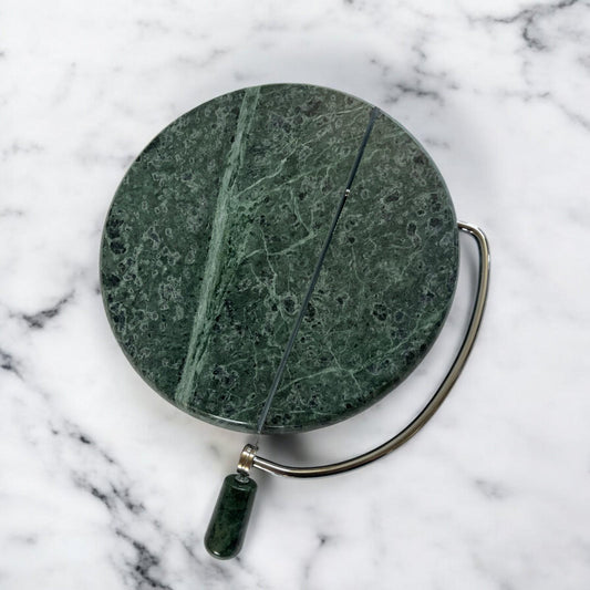 Cheese Cutter Board - Green Marble