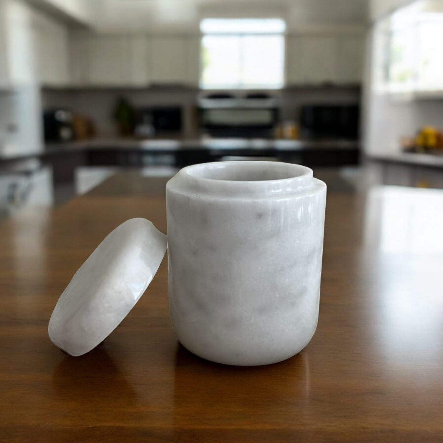 Canister - White Marble